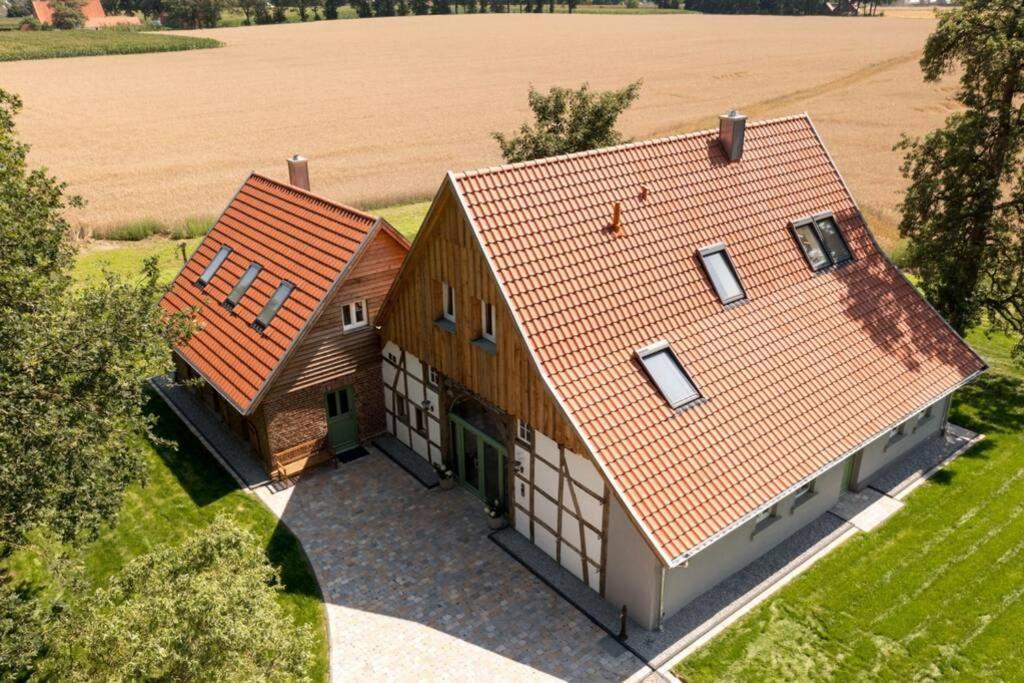 Zum Heuerling Ferienwohung Im Alten Stall Mit Sauna Versmold Eksteriør bilde